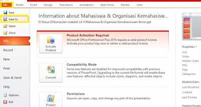 Cara Membuat File Sile PowerPoint Presentasi Menjadi video