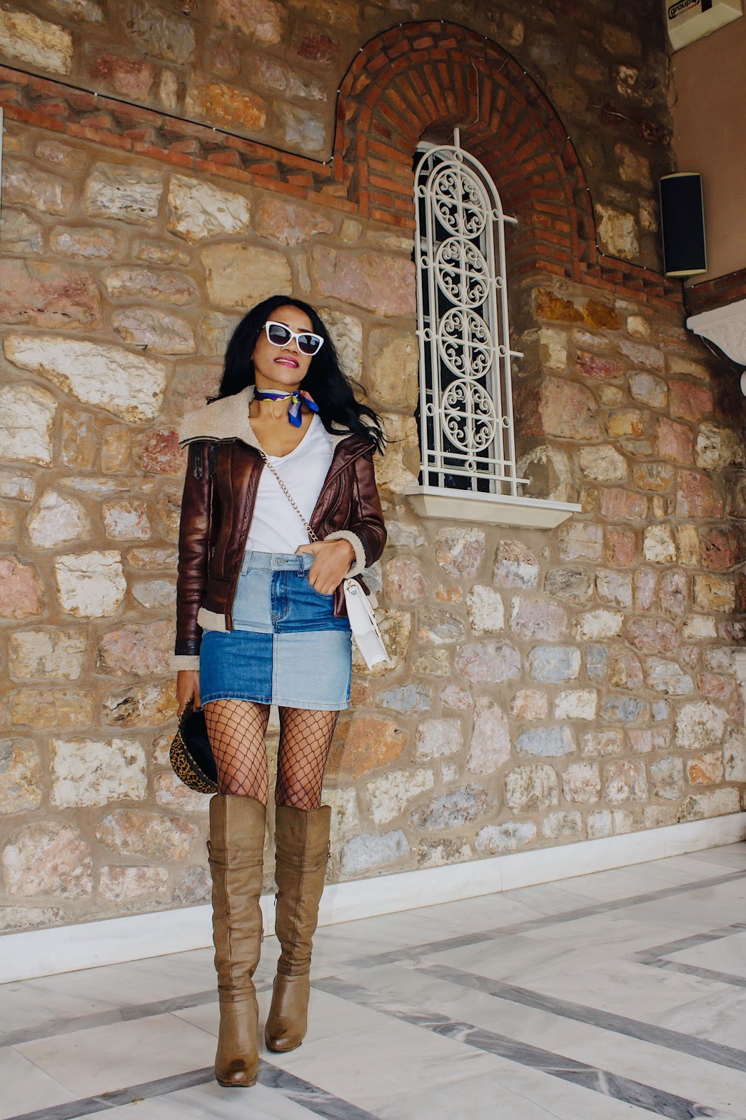 denim skirt lookbook