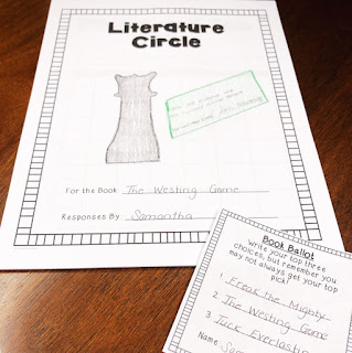Image of literature circle student packet