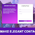 how to make a contact form using HTML and CSS