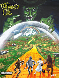 oz painting wizard acrylic hand canvas 20x30 worker did