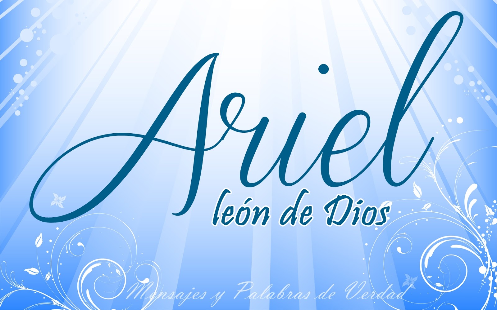 Mensajes y Palabras de Verdad NOMBRES