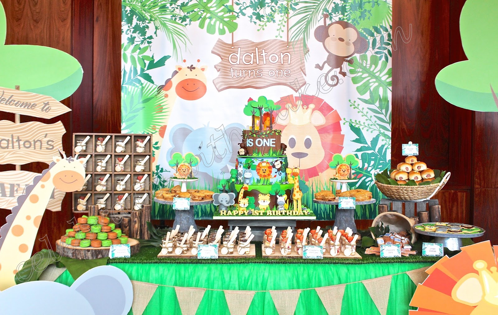 Celebrate with Cake! Safari Themed Dessert Table (please