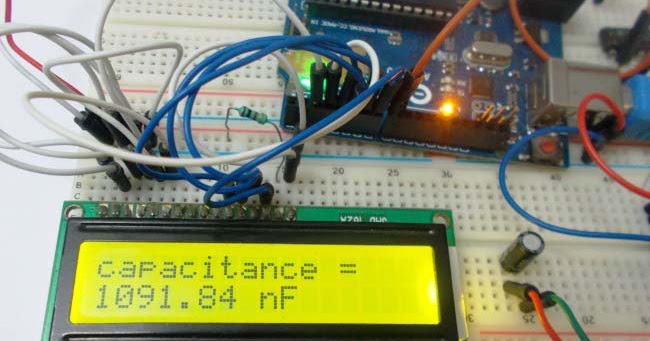 Моя записная книжка: Измеритель емкости конденсаторов на Arduino