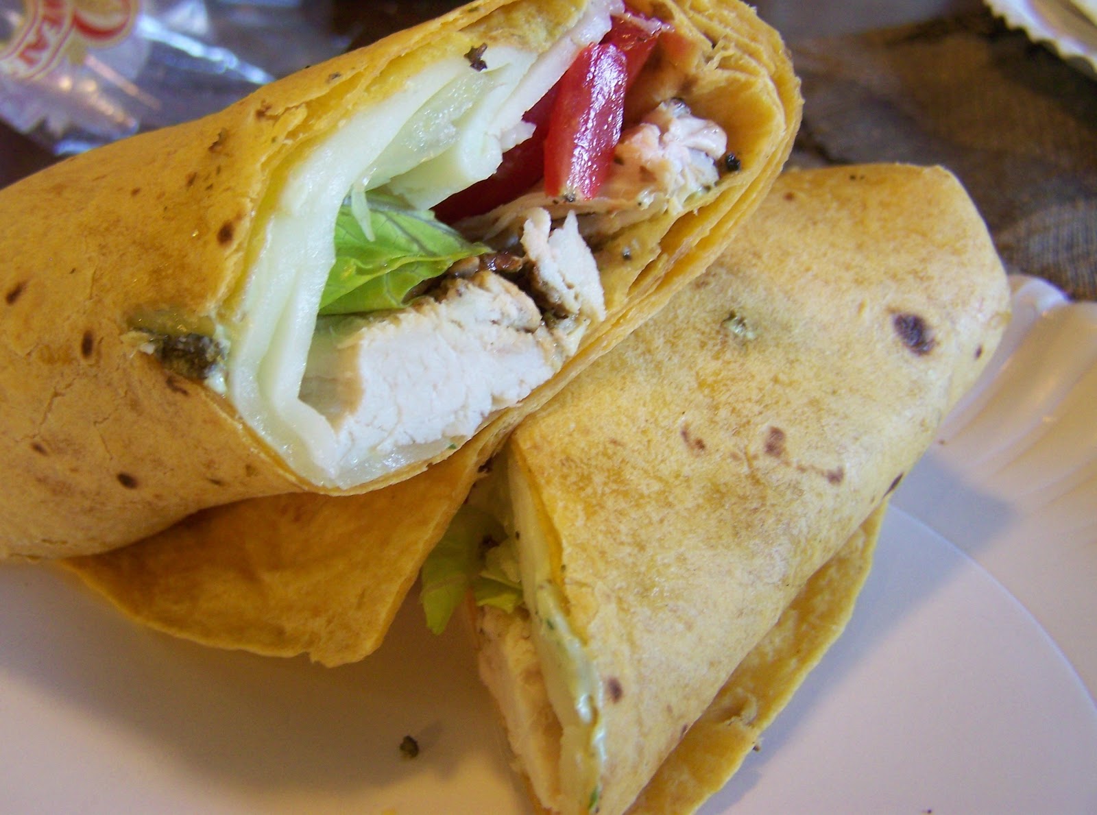 Consuming Worlds Southwest Chicken Jalapeno Cheddar Wrap w/Creamy