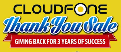 CloudFone Thank You Sale, Get As Much As Php2000 Discount