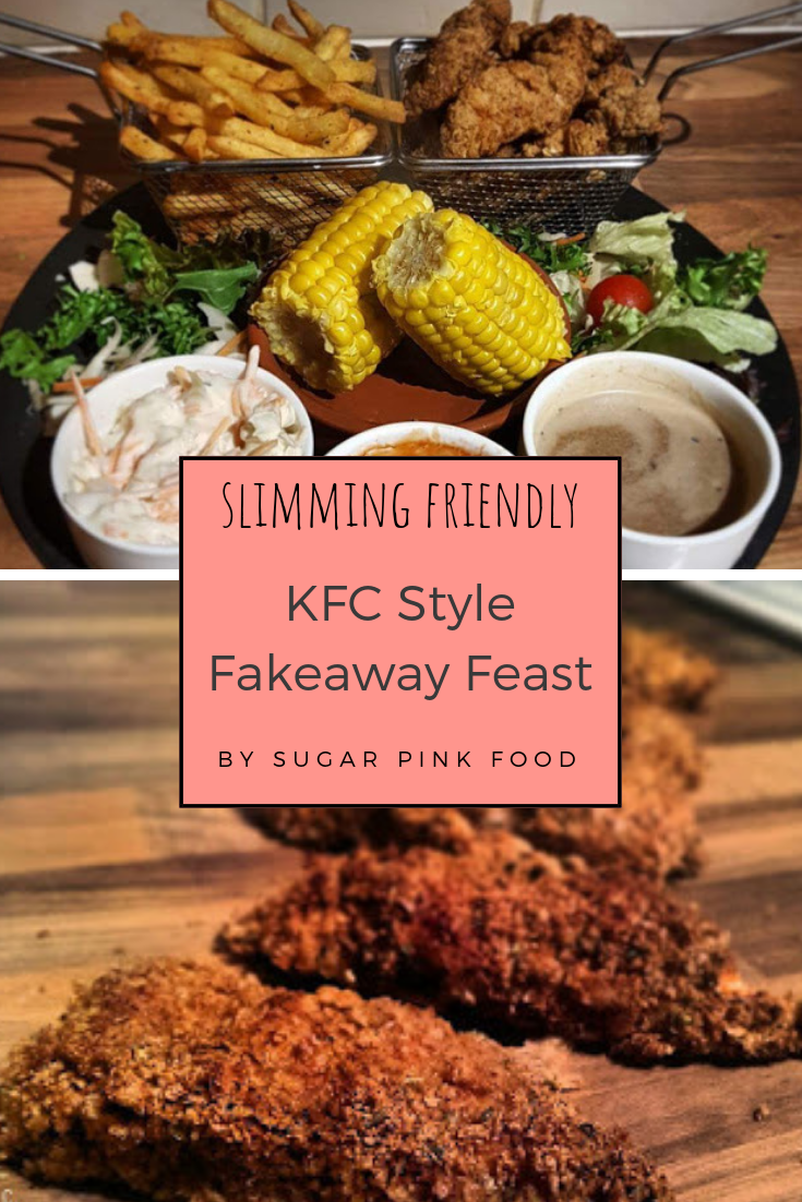 KFC Fakeaway Recipe Healthy, Low Calorie Meal Sugar Pink Food