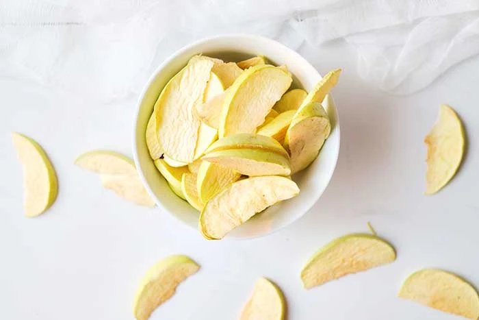 Tray Freezing Apple Slices