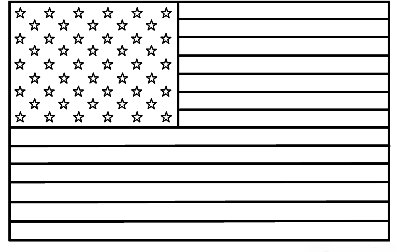 Bandeira Dos Estados Unidos Para Colorir Pinturas Do AUwe