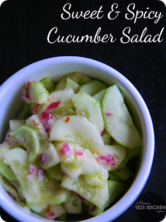 Mom's Test Kitchen: Sweet & Spicy Cucumber Salad