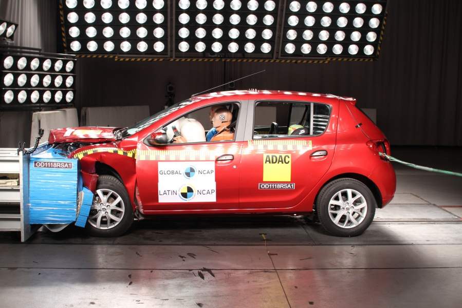 Renault Logan/Sandero 2018 reprovados em crash test