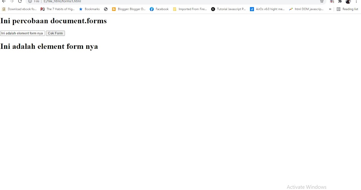 Window document forms. Window document forms