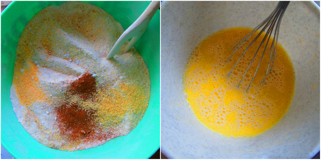 Kolač s palentom i jabukama 1 korak pripreme Polenta and apple cake by Laka kuharica: mix all dry ingredients separately from wet