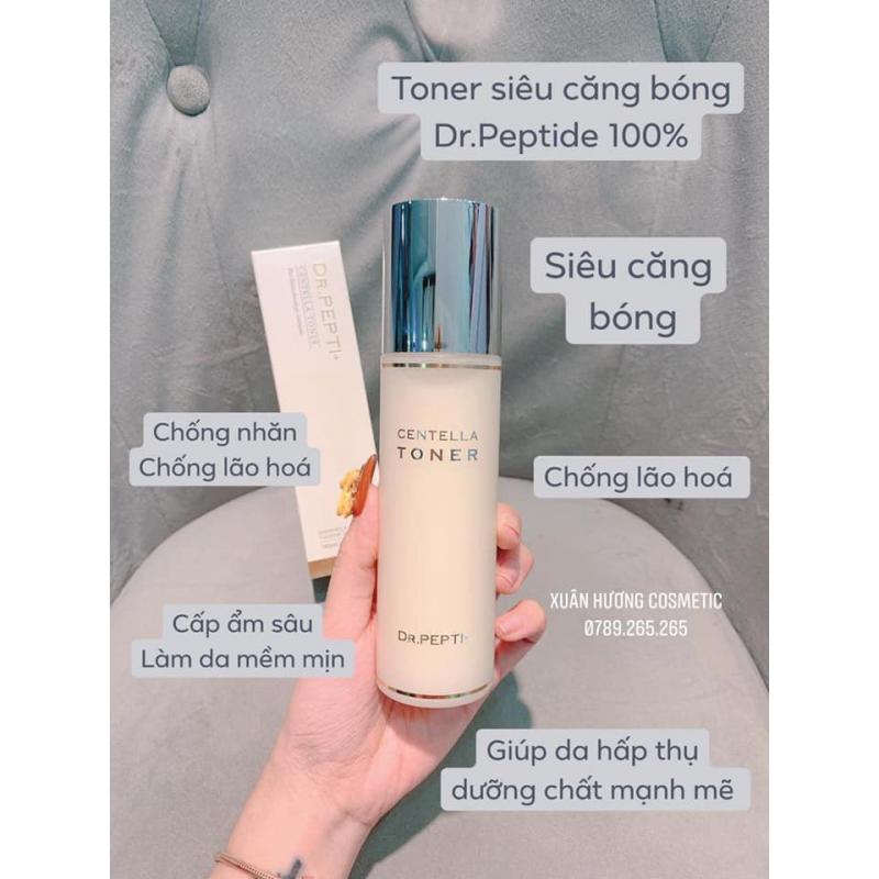 Nước Thần Siêu Căng Bóng Centella Toner – Dr.Pepti 180ml