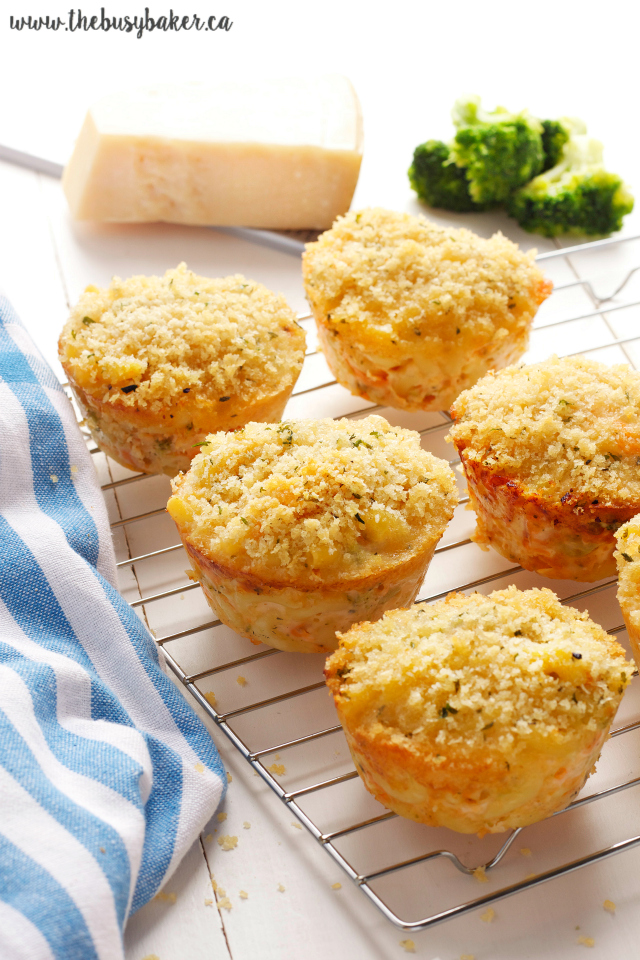 Broccoli Mac and Cheese Muffins The Busy Baker