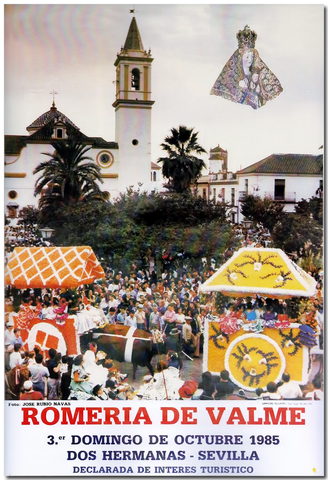 Dos Hermanas Ayer y Hoy. Carteles de la Romería de Valme, años 1977 al