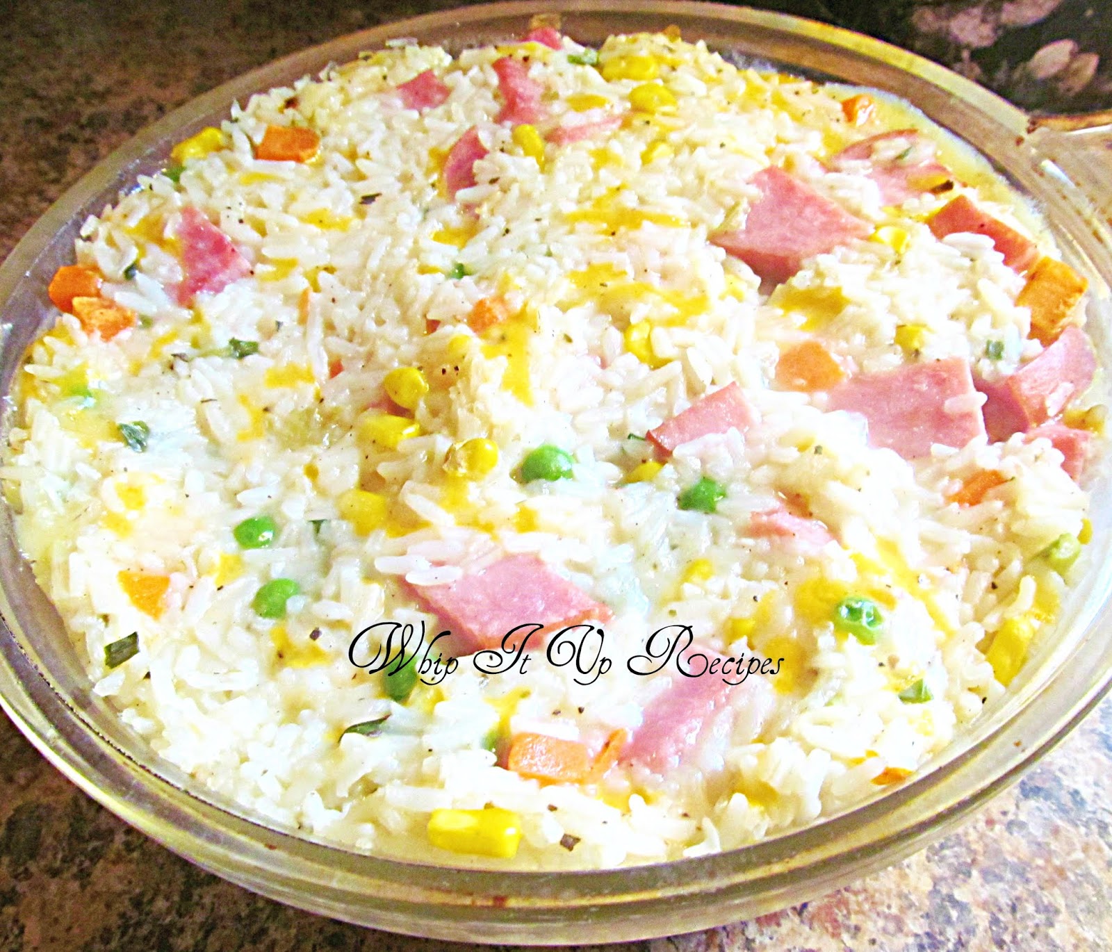 Whip It Up Recipes Ham and Rice Casserole