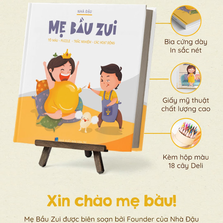 [A116] Mua sỉ sách tô màu cho Bà Bầu - Mẹ Bầu Zui