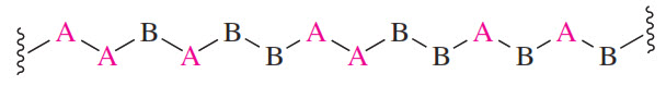 Karet styrene-butadiene (SBR) untuk ban mobil adalah kopolimer acak. Ini dibuat dengan dua metode, radikalisasi bebas dan polimerisasi anionik, yang keduanya dilakukan pada campuran stirena dan 1,3-butadiena. Inisiasi radikal bebas pada dasarnya bersifat nonselektif dan memberikan kopolimer acak. Inisiasi anionik dilakukan dalam kondisi yang dirancang untuk menyamakan reaktivitas kedua monomer untuk memastikan keacakan.