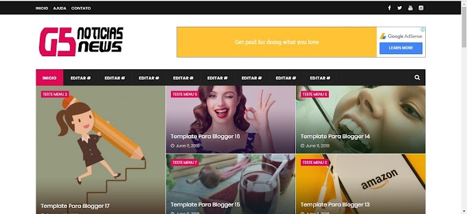 G5 Versão Notícias Blogger Template