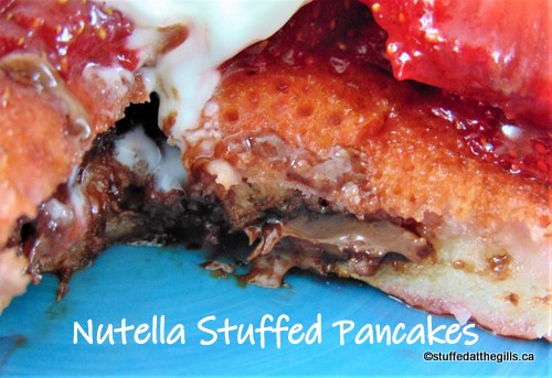 Nutella Stuffed Pancakes