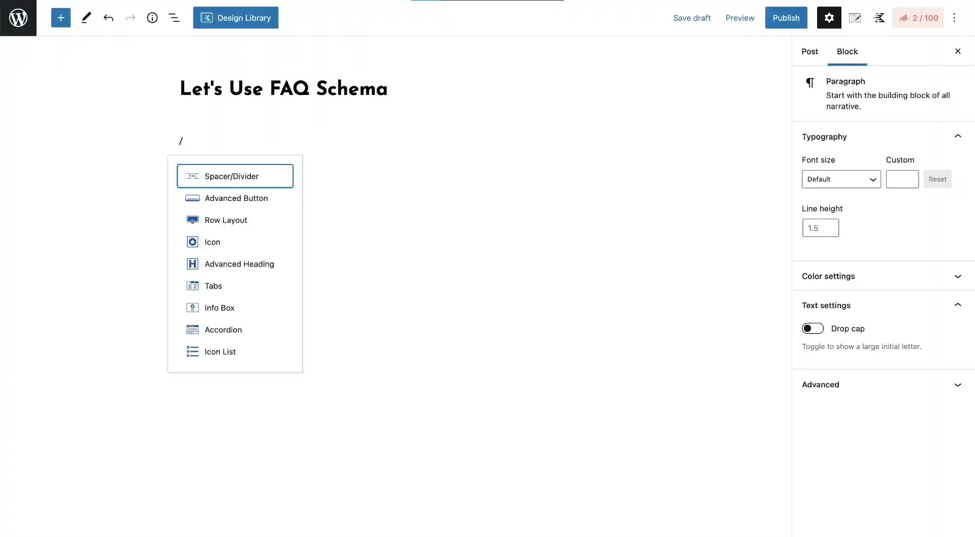 Add FAQ in WordPress Site