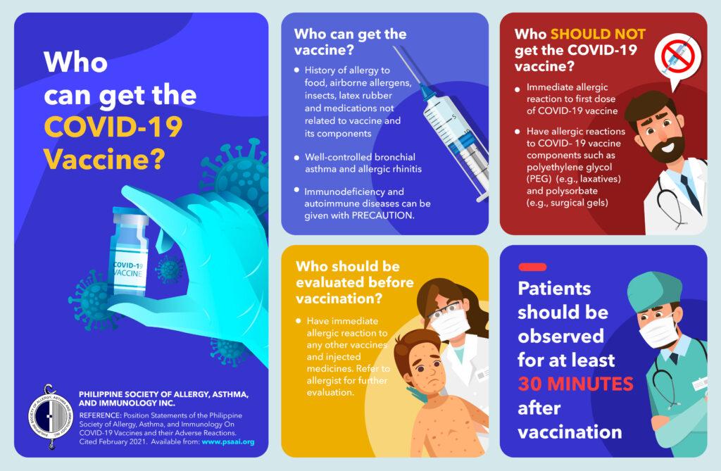 infographics who can get the covid 19 vaccine - Philippines Vaccine Awareness Campaign