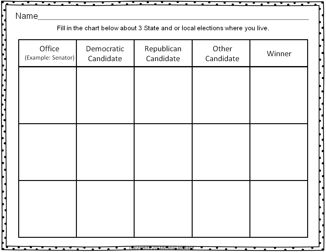 Classroom Freebies: Election Day Activities Packet