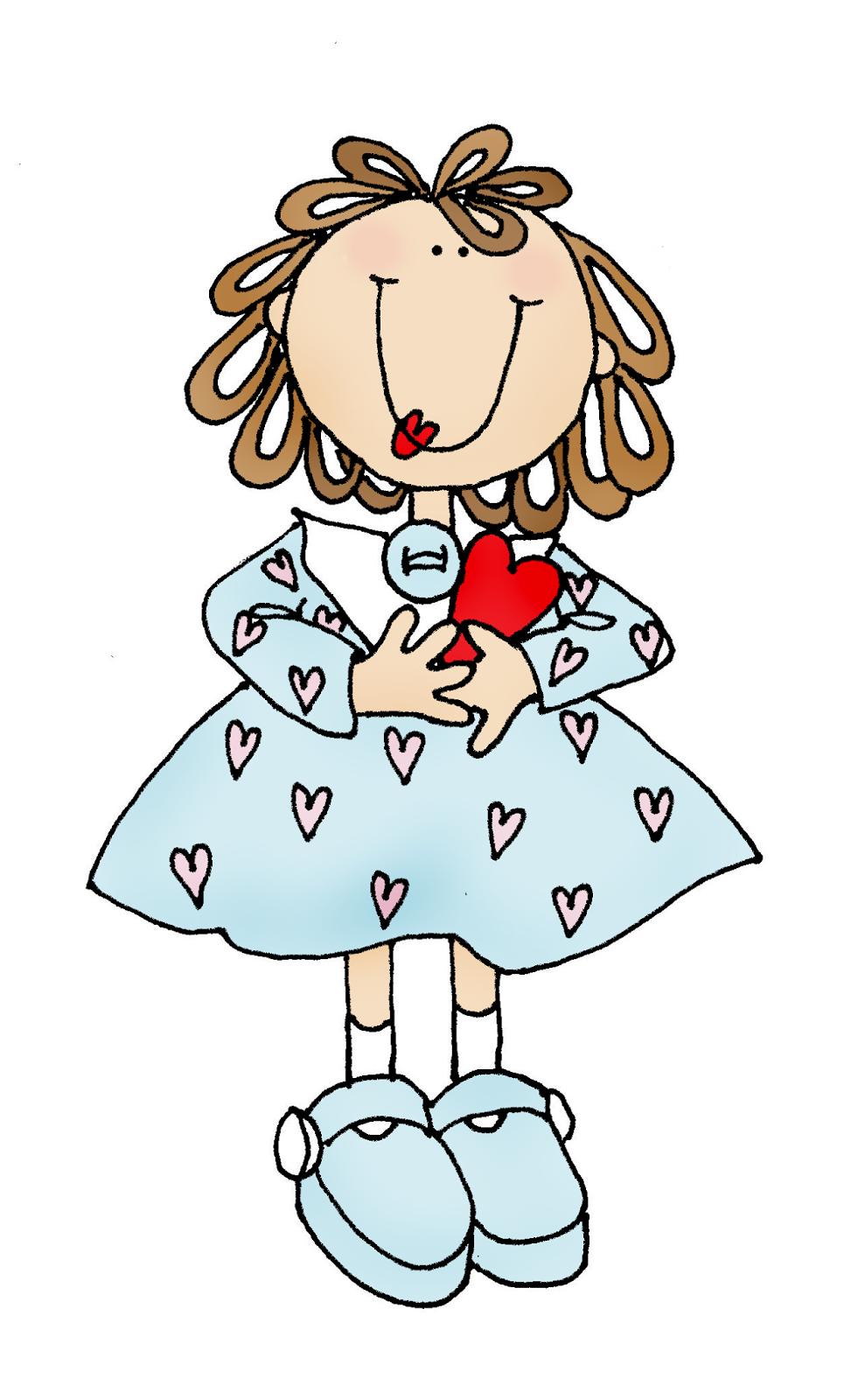 Free Dearie Dolls Digi Stamps: Sweet Girl....I didn't draw anything ...