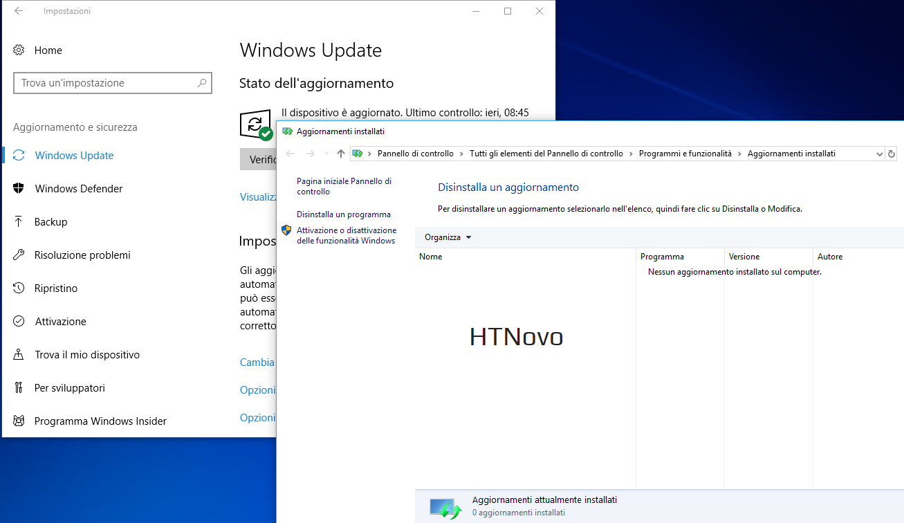 manualmente aggiornamenti windows defender