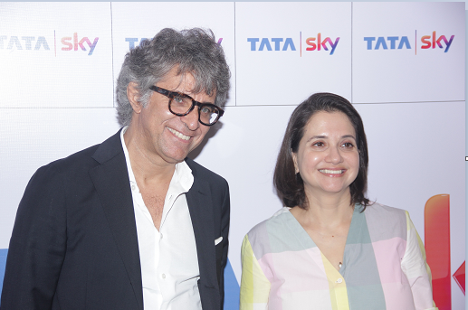 Mr. Paolo Agostinelli, Chief Content & Business Development Officer, Tata Sky and Ms. Anupama Chopra, Director, Jio MAMI Mumbai Film Festival with Star at the launch of Tata Sky'1 Mr. Paolo Agostinelli, Chief Content & Business Development Officer, Tata Sky and Ms. Anupama Chopra, Director, Jio MAMI Mumbai Film Festival with Star at the launch of Tata Sky'1