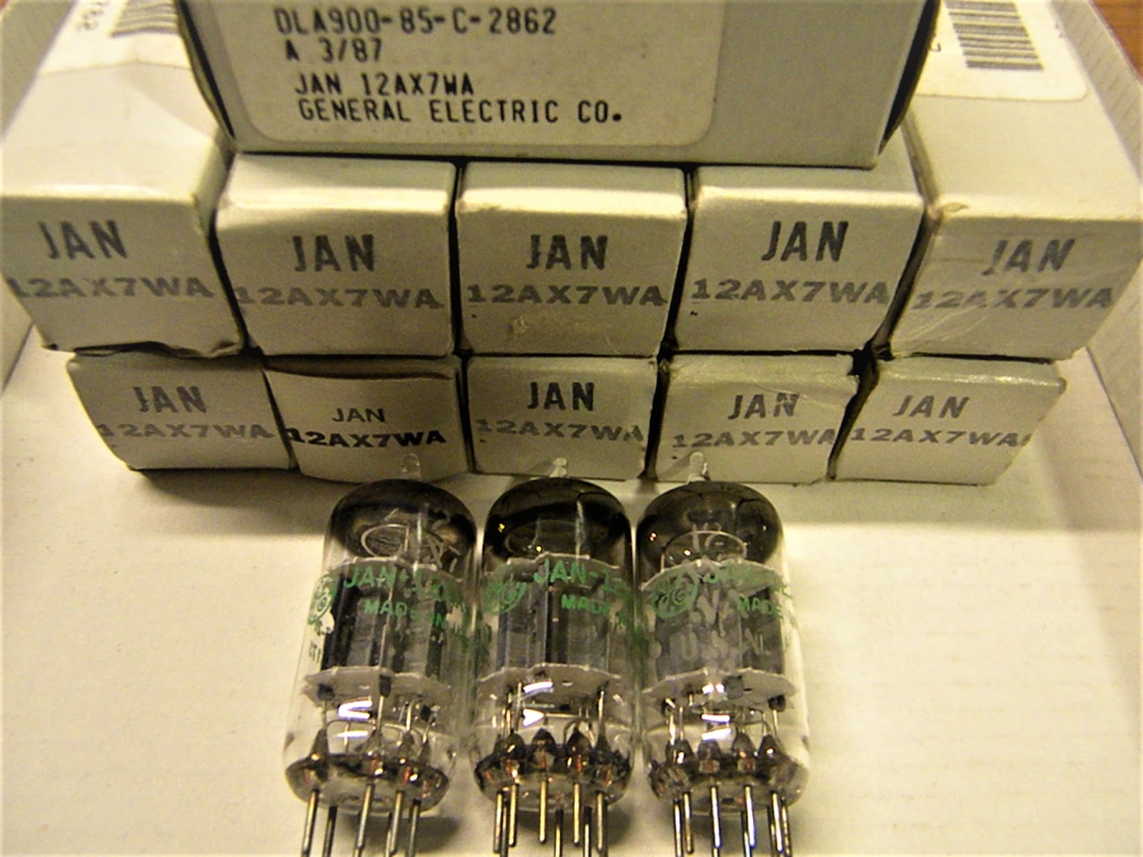 NOS Tube Store: General Electric JAN 12AX7WA