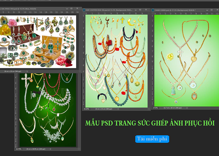 Chia Sẻ -Kinh Nghiệm - Học Hỏi -Photoshop Cc: [ Share ] 4 Mẫu Psd Trang Sức  Ghép Ảnh Phục Hồi | Tải Miễn Phí