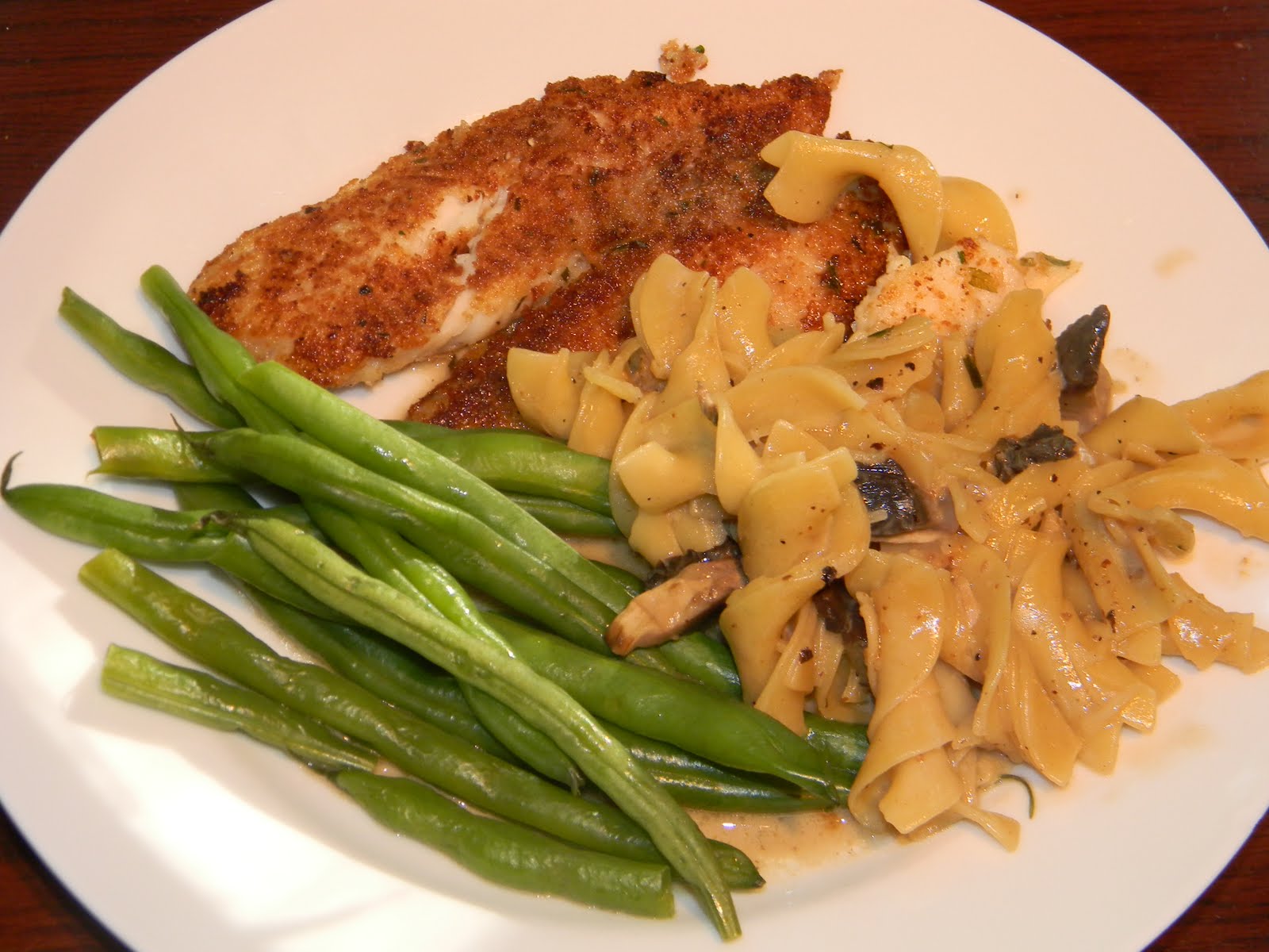 One Month at a Time Pan fried fish with tarragon cream sauce