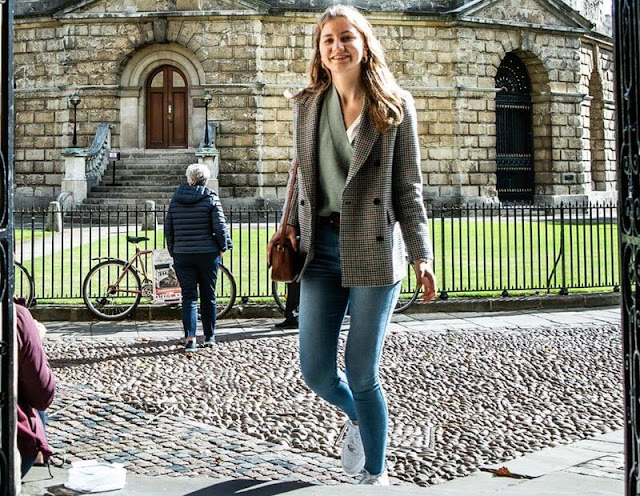 Crown Princess Elisabeth of Belgium started her university education at Oxford University’s Lincoln College