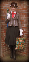 Mary Poppins Outfit plus Parrot Umbrella Tutorial from Cassie Stephens
