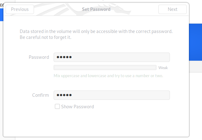 Auth user password