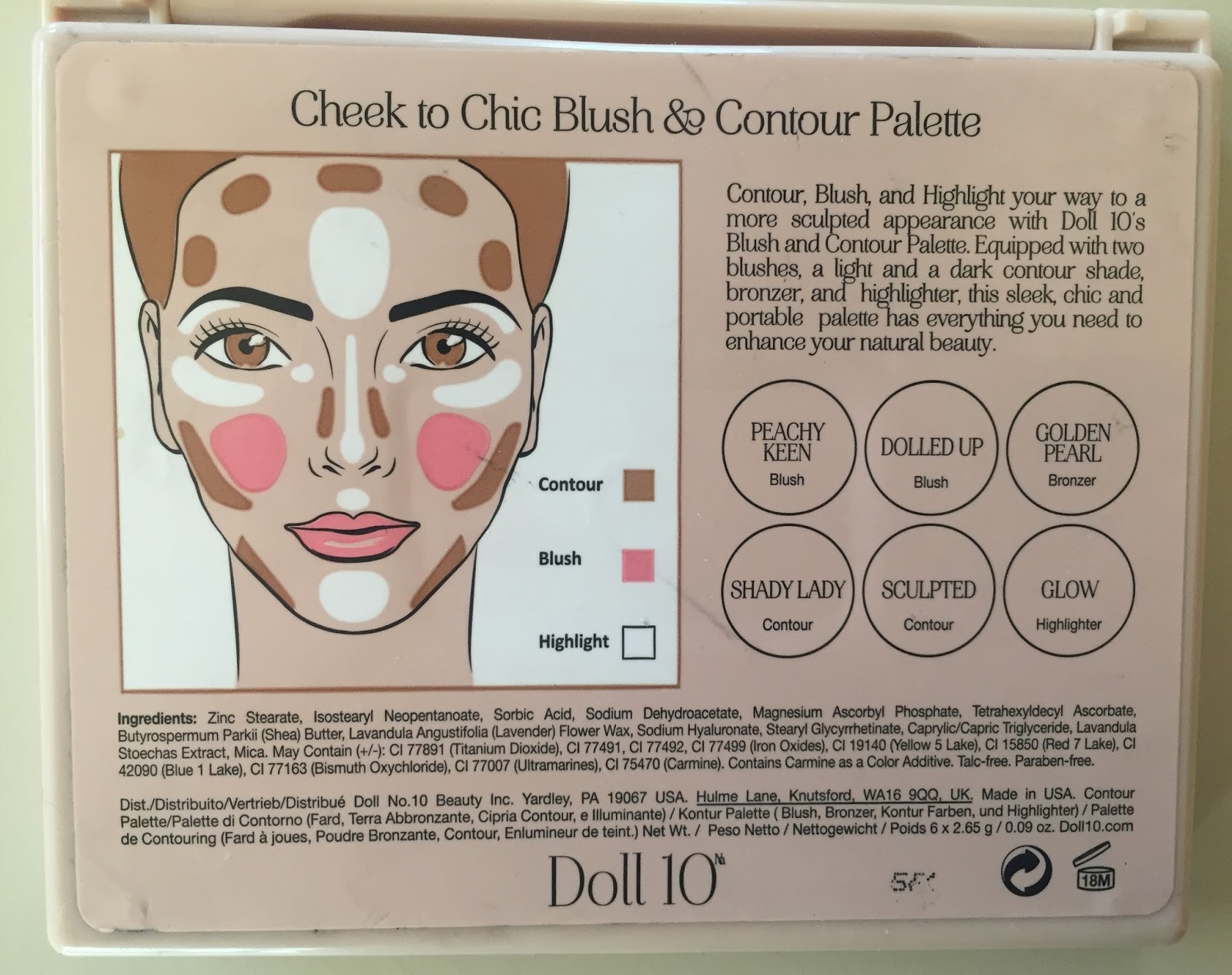 Doll 10 Beauty Cheek to Chic Blush & Contour Palette - Diane Mary's ...