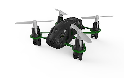 Hubsan H111D FPV Quadcopter Black Front View