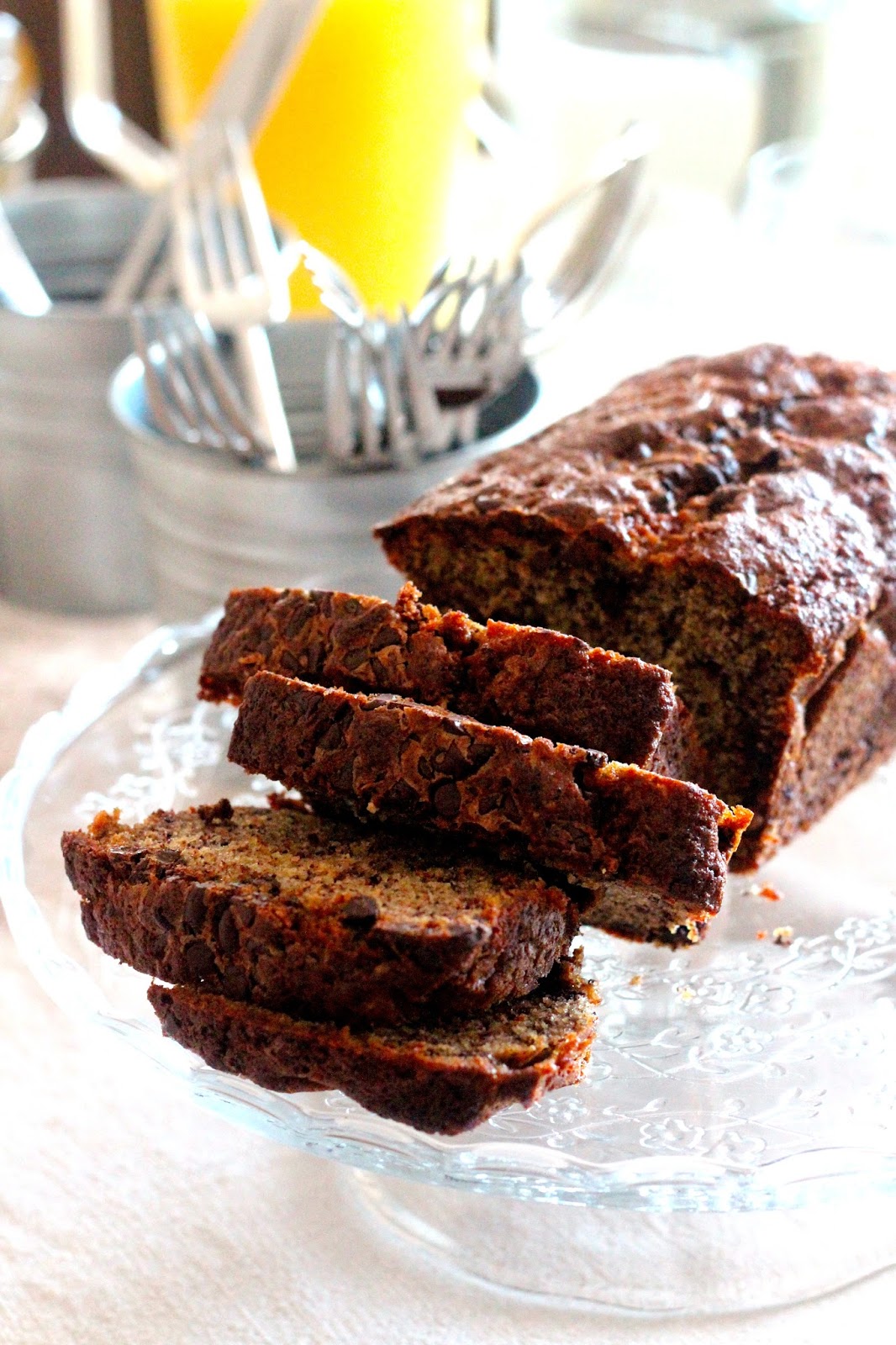 Banana Bread com Pepitas de Chocolate