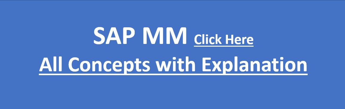 SAP MM ALL Concepts