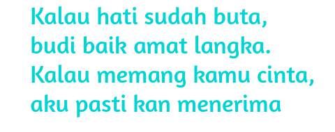 Pantun 4 kerat sweet