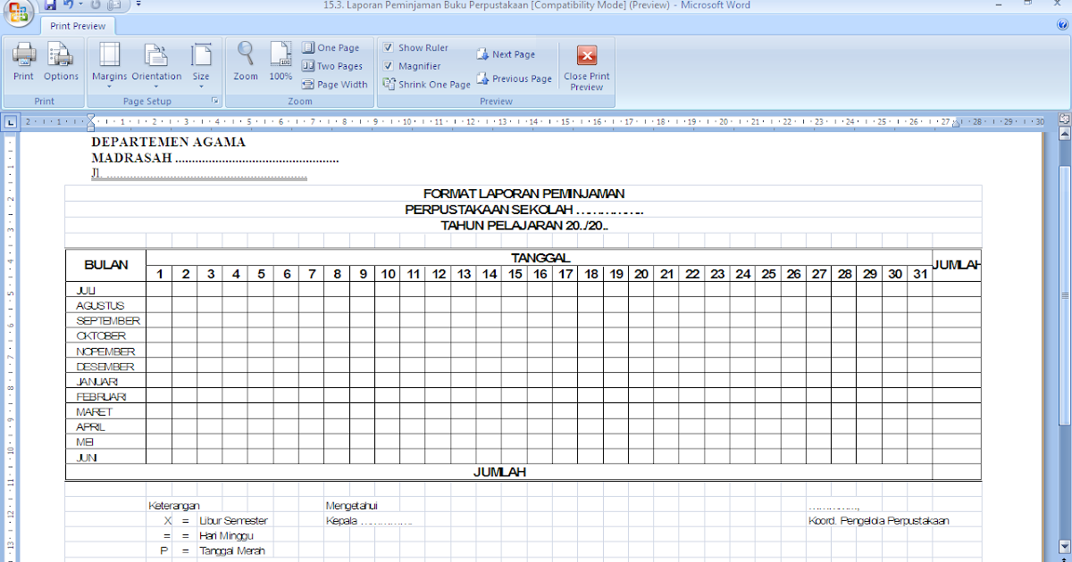 Contoh Buku Kegiatan Pokja 3