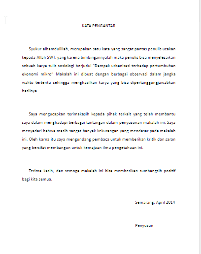 contoh kata pengantar makalah sosiologi contoh kata pengantar makalah sosiologi