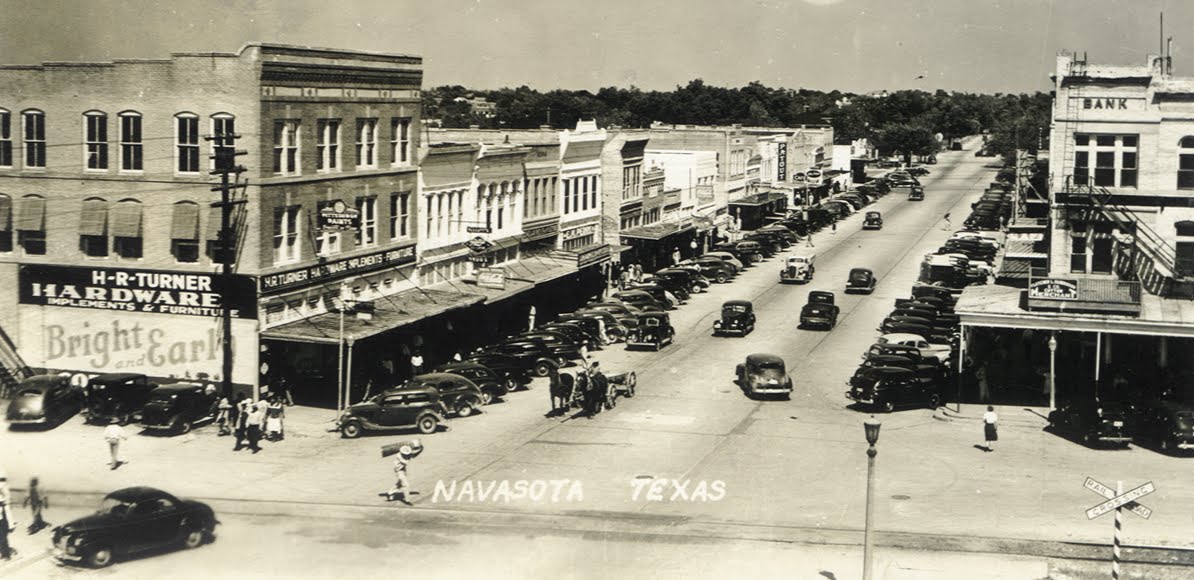 the NAVASOTA CURRENT One of the early banks of Navasota