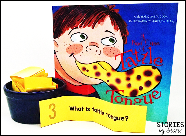 After reading the story, A Bad Case of Tattle Tongue, you can use these comprehension questions to check for student understanding.