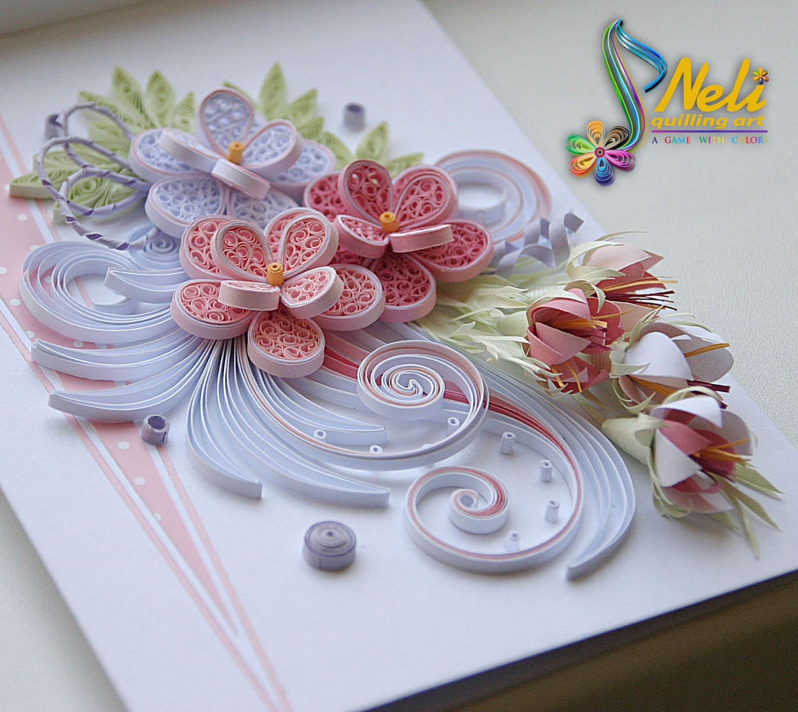 Neli Quilling Art Quilling cards (14.8 cm / 10.5 cm )