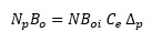 MecanisForma reducida de la Ecuación de Balance de Materiales para yacimientos de empuje por gas en solución por encima del punto de burbujeo