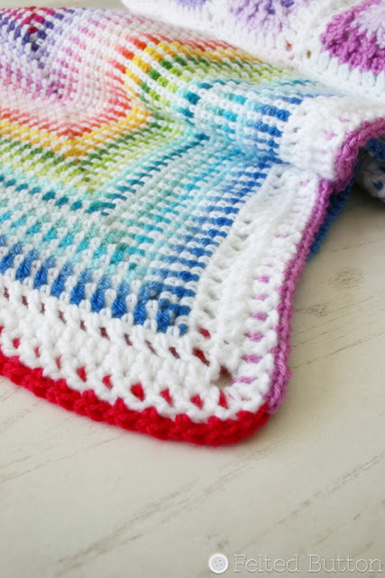 Around the Corner Blanket -- crochet pattern by Susan Carlson of Felted Button
