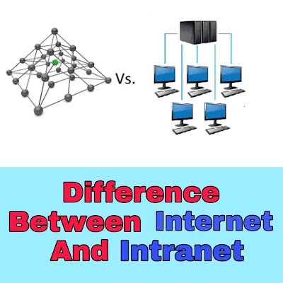 What is the difference between Internet and Intranet